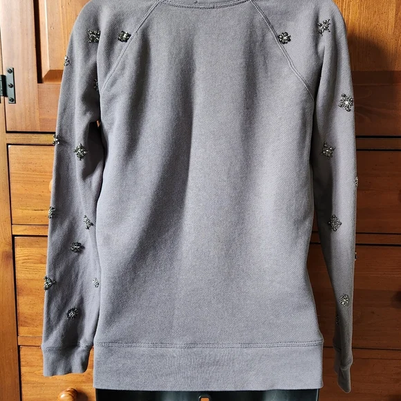 J. Crew Heather Gray Knit Top Vintage - Picture 3 of 9